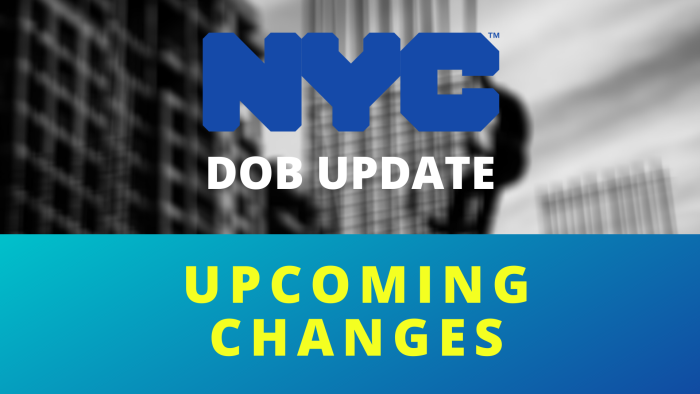 Image of NYC DOB Update on Upcoming Changes